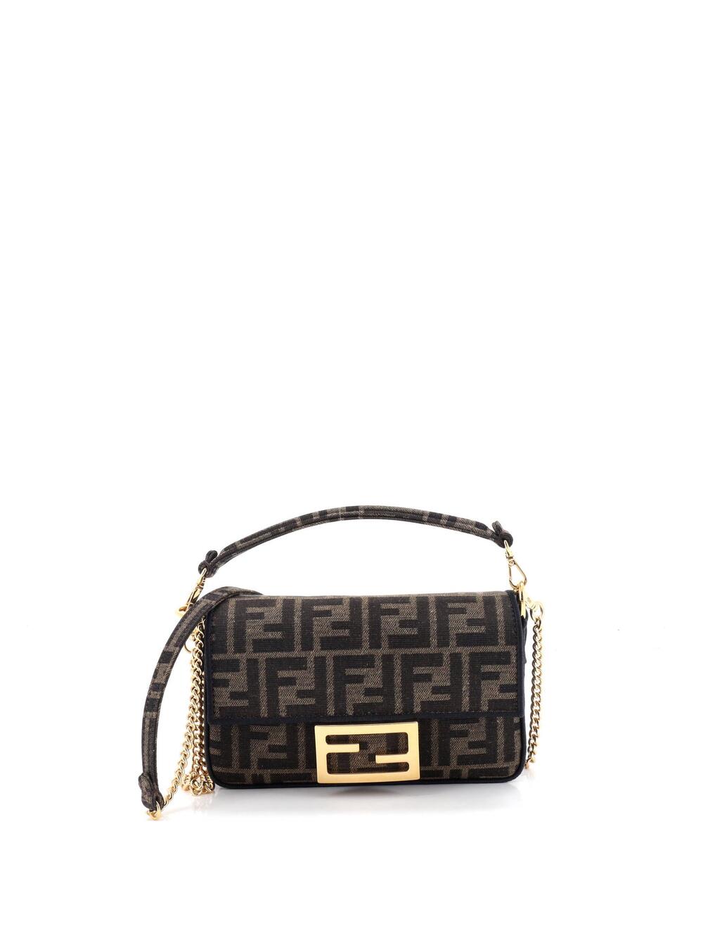 Fendi Baguette Nm Bag Zucca Canvas Mini #277070F22B